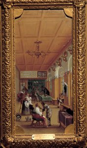 The Barber Shop by Flemish School
