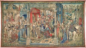 Uriah the Hittite Sent to His Death, Tapestry of David and Bathsheba, c.1510-15