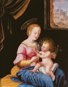 Virgin and Child with the Flight into Egypt