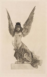 Female Sphinx or Parallel by Félicien Rops