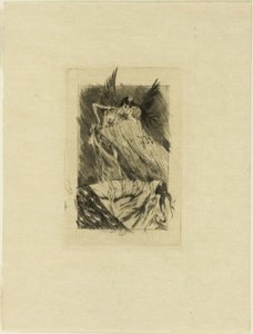 Frontispiece to Les Baisers Morts by Félicien Rops
