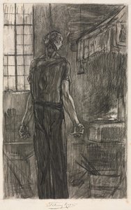 The Hanged Man in the Forge by Félicien Rops