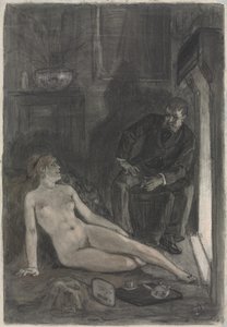 Winter Evening by Félicien Rops