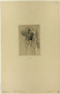 Young Breton Woman by Félicien Rops