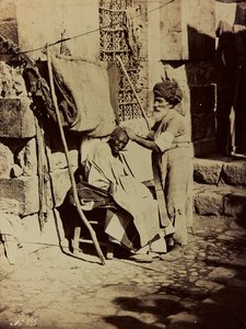 Album Damas et Baalbek: Syrian Barber by Félix Bonfils