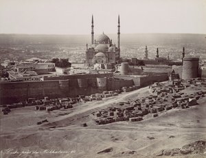 Cairo near the Mokkatam by Félix Bonfils