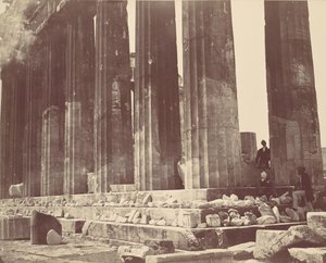 Details of the Colonnade of the Parthenon, Athens, ca. 1870s