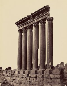 Great Columns of the Temple of the Sun (Baalbek) by Félix Bonfils