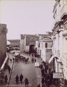 Interior of the Jaffa Gate, ca. 1870