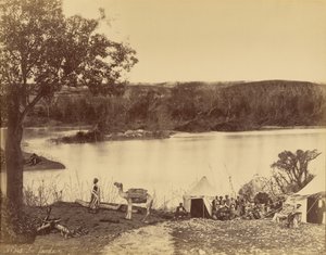 The Jordan River by Félix Bonfils