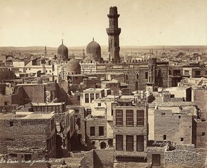 Panoramic View of Cairo, Egypt by Félix Bonfils
