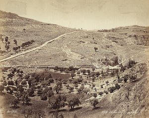 Panoramic View of the Valley of the Cedron or Josafat, on the Outskirts of Jerusalem by Félix Bonfils