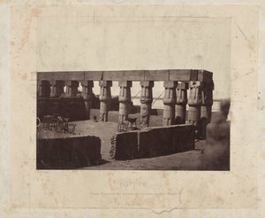 Remains of the Luxor Temple (Égypte) by Félix Bonfils