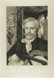 Portrait of Edmond de Goncourt by Félix Henri Bracquemond