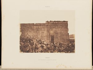 Dandour. Southern Wall of the Exterior of the Sanctuary by Félix Teynard