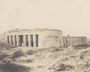 Denderah Tentyris, Temple of Hathor - General View, 1851-52, printed 1853-54 by Félix Teynard