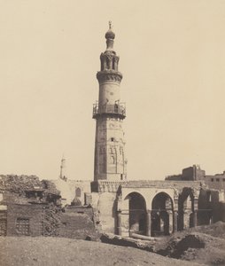 Djirdjeh, Mosque in Ruins on the Banks of the Nile, 1851-52, printed 1853-54 by Félix Teynard