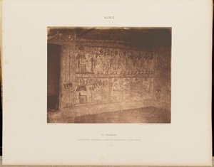 El-Fourdjeh. Hypogean Architecture - Interior Painting of the Right Wall by Félix Teynard