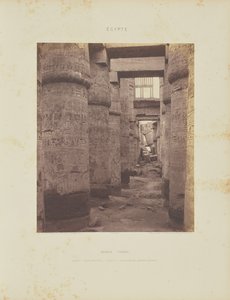 Karnak (Thebes). Palace - Hypostyle Hall - Transversal View from Point K