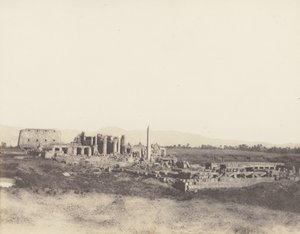 Karnak Thebes, General View of the Ruins Taken from the Southeast by Félix Teynard