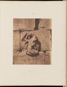 Tâfah (Taphis). Constructions with Curved Foundations - Figure from a Sculpted Niche by Félix Teynard