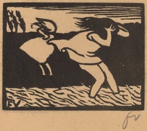 Bathers Caught in a Storm, 1893 by Félix Vallotton