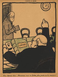 Crimes and Punishments XV, 772: Ten Past One by Félix Vallotton