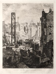 Demolitions for the Widening of Boulevard St. Germain