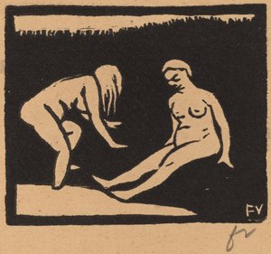 Leaving the Water by Félix Vallotton