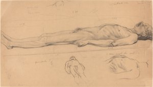 The Corpse Study for The Dead Christ, 1893 by Félix Vallotton