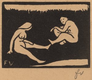 Two Seated Bathers by Félix Vallotton