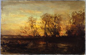 Sunset, between 1850 and 1860