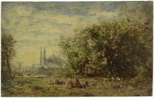 The fresh waters of Asia, near Constantinople (between 1880 and 1890) by Félix Ziem