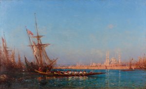 View of Istanbul by Félix Ziem