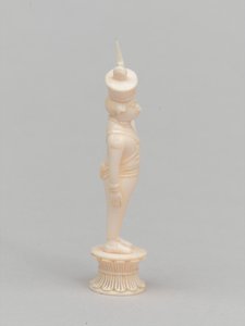 White pawn, chess piece, India, 1820 circa by Flora Macdonald Reid