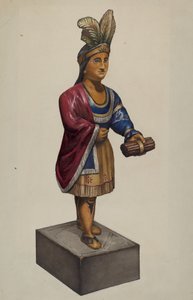Cigar Store Indian by Flora Merchant