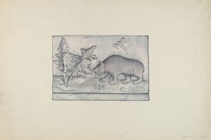 Relief Panel of Bear by Flora Merchant