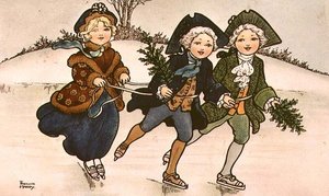 Two Cavaliers, Victorian Card