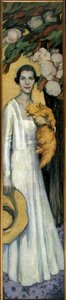 Portrait of Emily MacFadden with her Cat