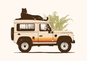 Black Panther on Car
