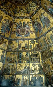 Mosaic on the Domed Ceiling of St Johns Baptistry, Florence by Florentine School