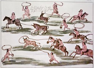The Indian Mocovi Method of Hunting, illustration from 