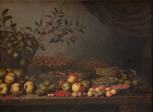 Fruit Basket by Floris Gerritsz van Schooten