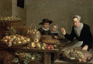 Fruit Stall by Floris Gerritsz van Schooten