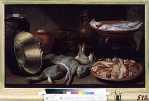 Still Life with Hares by Floris Gerritsz van Schooten