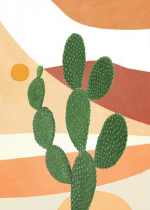 Abstract Cactus II by Flow Line