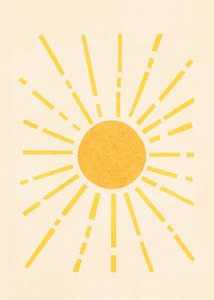 Golden Sunburst by Flow Line