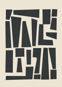 Modern Abstract Shapes by Flow Line