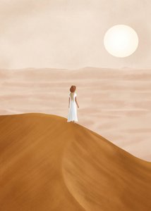 Solitary Desert Journey