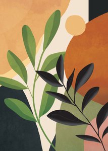 Warm Botanical Abstract